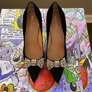 Kate Spade Lissie Crystal Bow Pumps